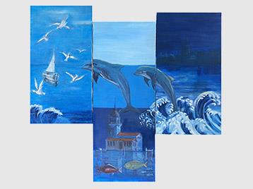Dolphins and The Maiden's Tower